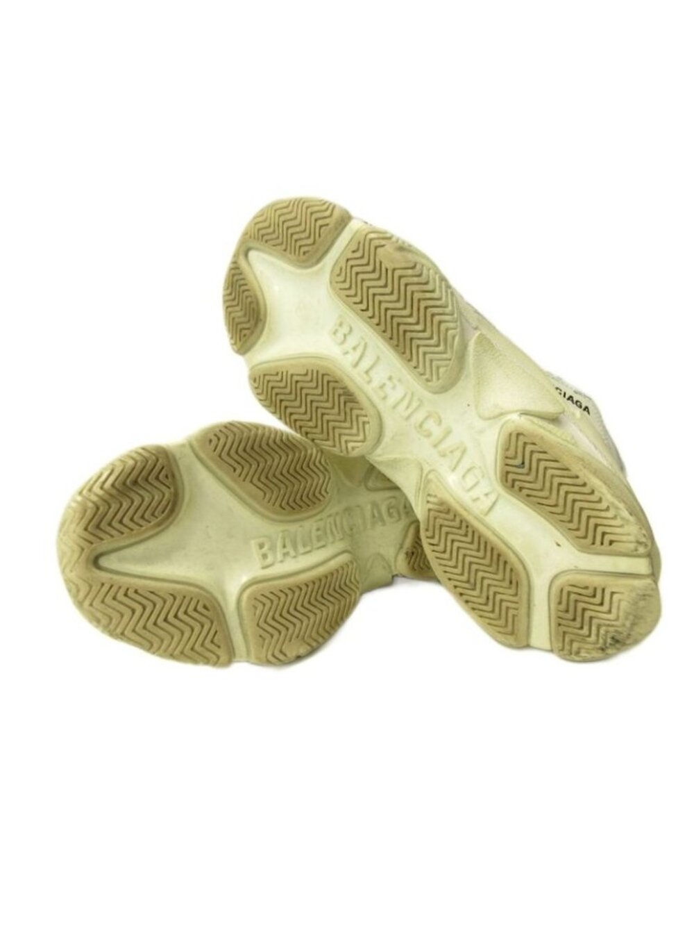 Balenciaga Triple S Sneakers Shoes Low Cut Thick Sole Leather 40 White - Picture 7 of 9